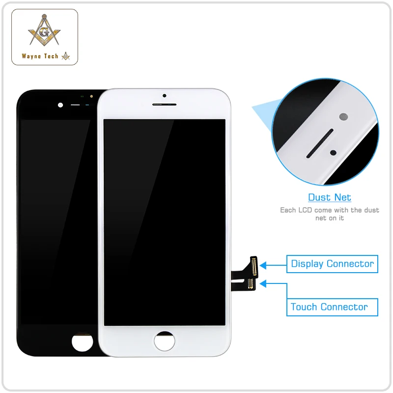 10 шт./лот отличное качество ЖК дисплей без битых пикселей для iPhone 8 8G Дисплей