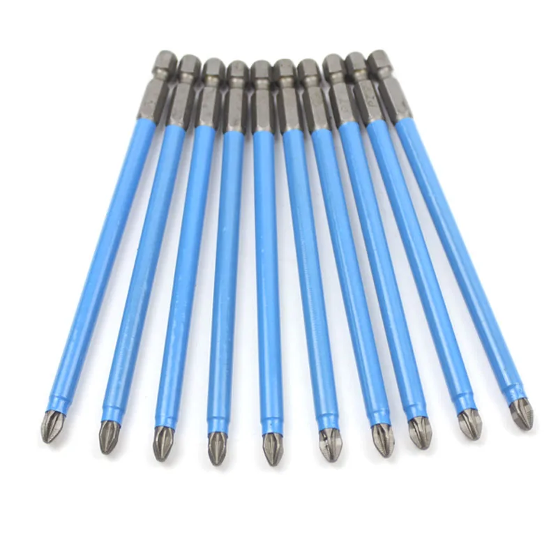 

PZ Anti Slip Magnetic Pozidriv PZ2 Screwdriver Bit Set PZ1 PZ2 PZ3 1/4 Hex Shank Electric Power Tools 50mm 127mm 150mm