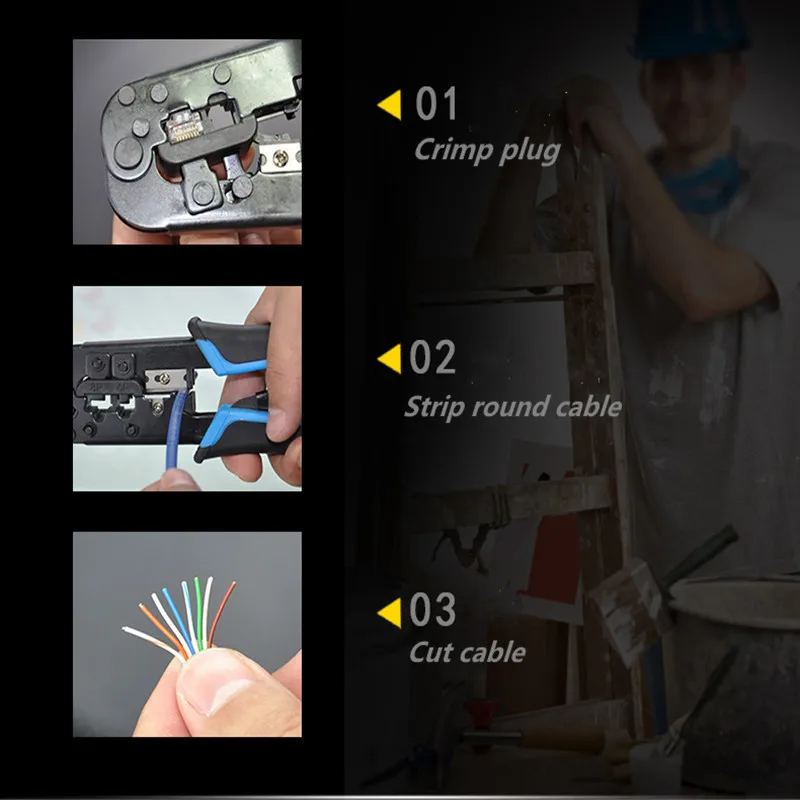 

Multifunction Descascador de fios Ferramenta Alicate manual pressure Computer network cable Stripping Tools