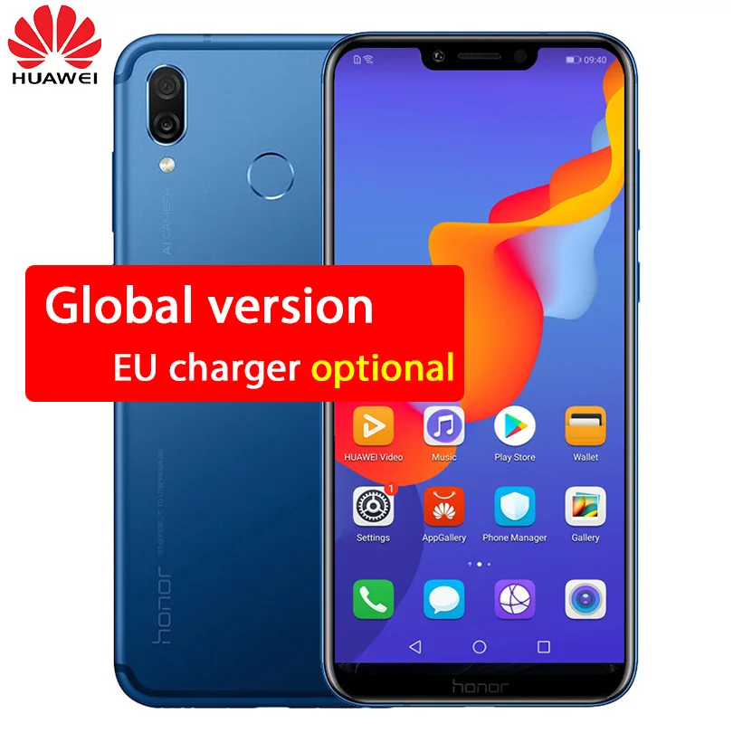 Huawei Honor Play 4 Гб 64 6 3 дюймов Kirin 970 Octa Core Android 8 1 телефон 2340x1080 Быстрый зарядное