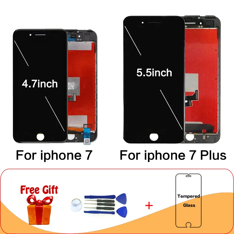 Для Apple iphone 7 Plus ЖК дисплей кодирующий преобразователь сенсорного экрана в сборе