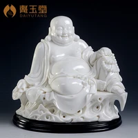 dai yutang lin lu yang white porcelain works of ceramics collections9 inch free maitreya d01 013
