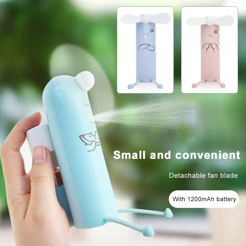 Мультяшная USB бутылка с распылителем вентилятор многофункциональный держатель