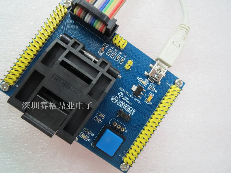 Оригинальное тестовое сиденье TI IC MSP430F261X горящая программа MSP430F261x гнездо Adapte QFP80 |