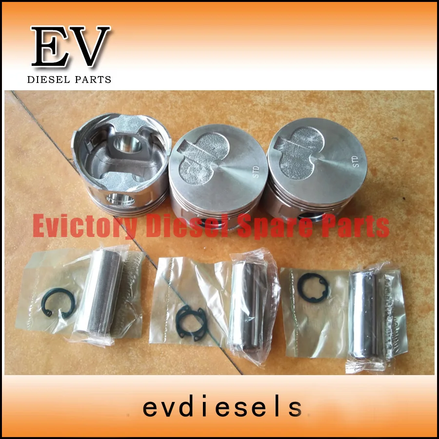 Комплект для восстановления двигателя поршня yanmar 3D68 3TNE68 3D68T 119265 22601 и поршневого