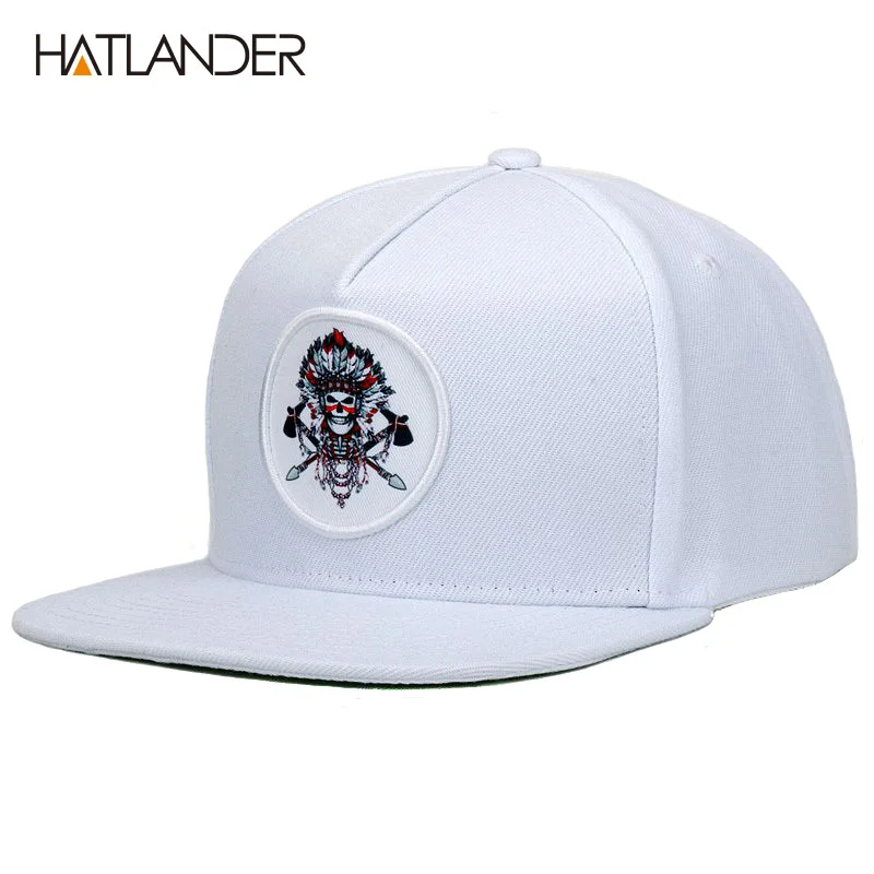 Хлопковые бейсболки HATLANDER белые