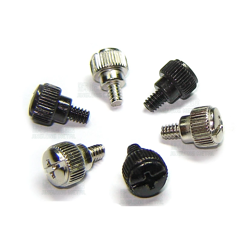 

10Pcs 6#-32*5 Thread Teeth Computer PC Case Cooling Fan Toolless Adjustment Screw Thumbscrews Thumb Screw M3.5