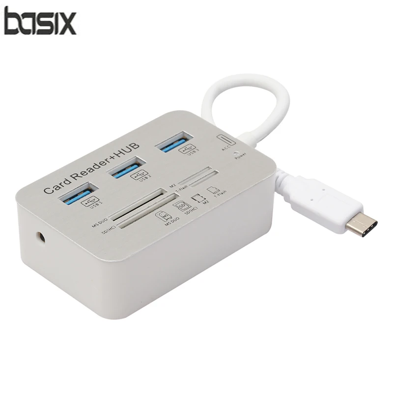 Адаптер Basix 7 в 1 для Windows XP 8 MacOS с высокой скоростью Φ 3 до USB 0 MS SD M2 t-flash | Компьютеры и