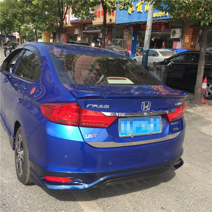 Для Honda City спойлер Высокое качество ABS Материал заднее крыло праймер цвет задний спойлер для Honda City спойлер