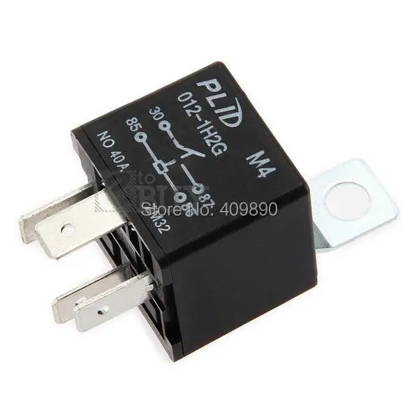 Автомобильный DC 12 V 40A AMP 4 контактное реле|pin relays|4 pin relay12v relay |