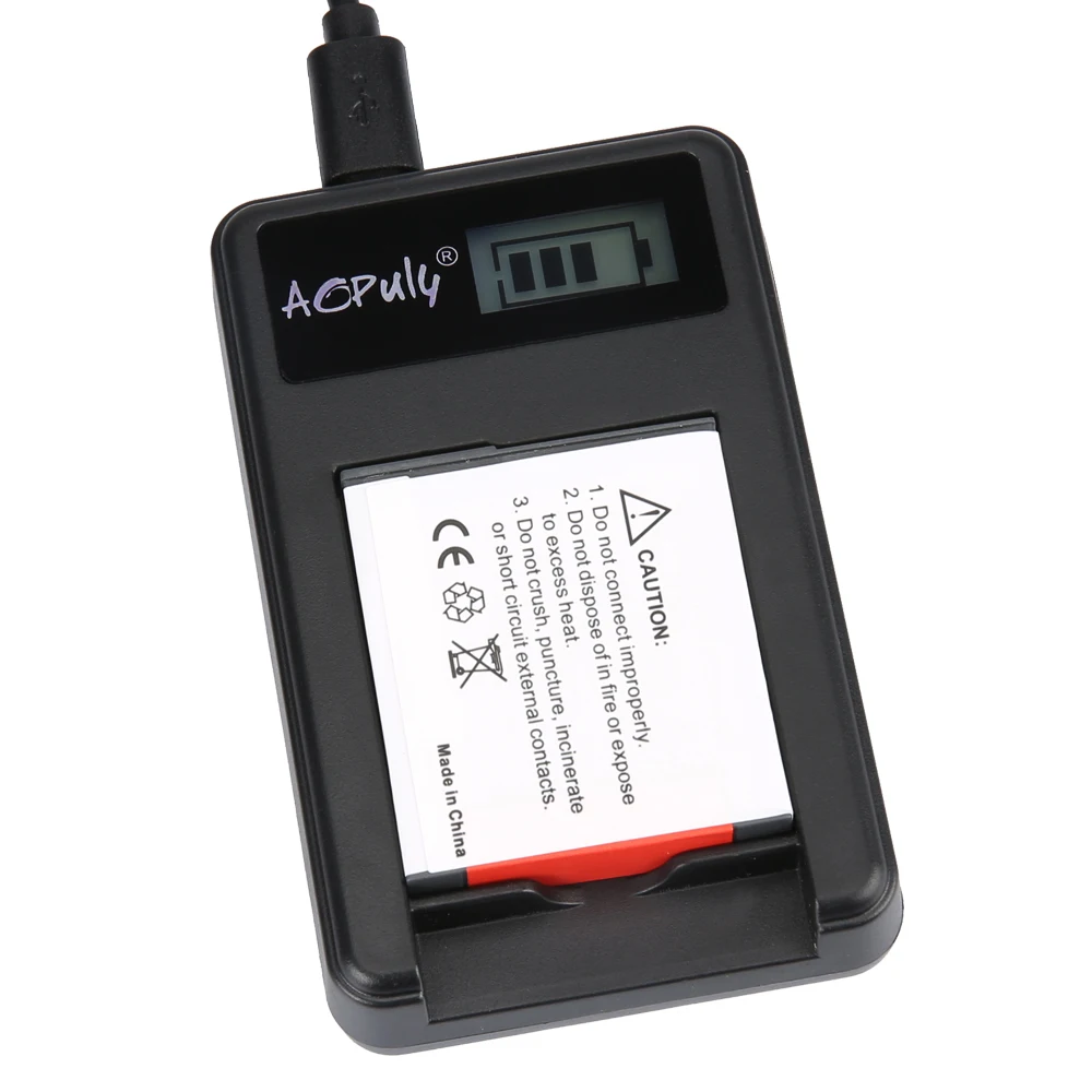 Аккумулятор AOPULY 1x NP BG1 зарядное устройство с жк-экраном и USB-портом для SONY