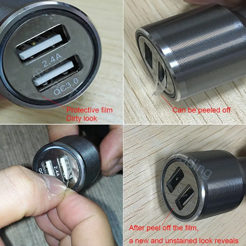 18 Вт Быстрая зарядка QC 3 0 Dual 2 USB алюминиевый сплав автомобильное зарядное