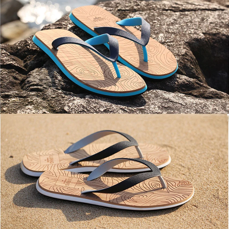 2020 Summer Style Home Men Slippers Simple Beach Shoes Non-slip Slides Men's Flip Flops Couples Shoes Indoor Women Soft Slippers