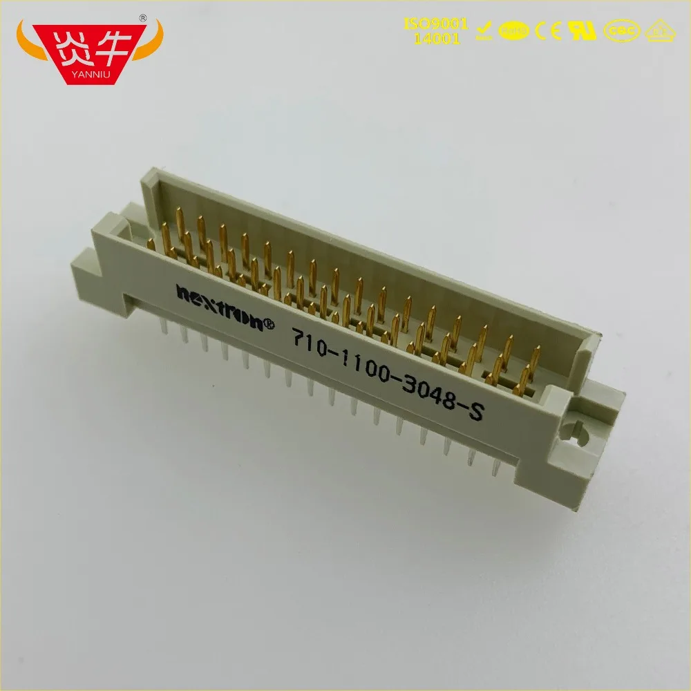 50 шт. 348 DIN41612 DIN разъем 710 1100 3048 S 3*16P 48PIN мужской STRAIGH шпильки Европейская розетка 9001