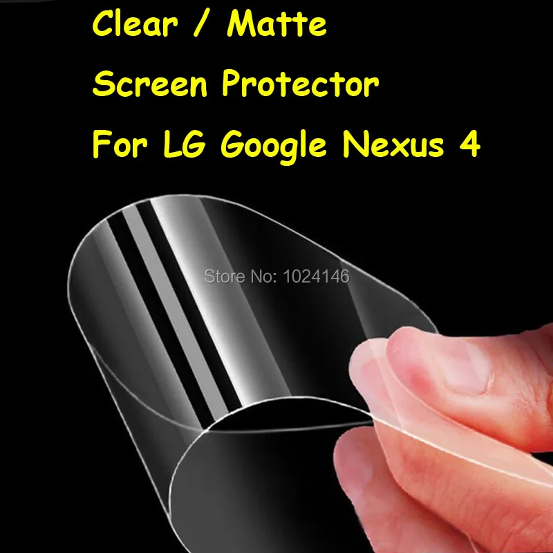 Новая HD Прозрачная/Антибликовая матовая защитная пленка для экрана LG Google Nexus 4 Nexus4