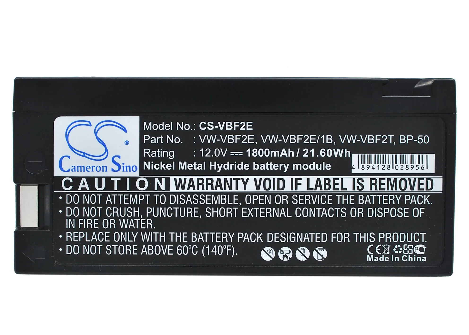 

Аккумулятор Cameron Sino 1800 мАч для BAUER-BOSCH VCC-516,VCC-526,VCC-550,VRP-30