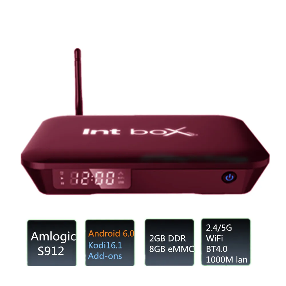 Android TV Box 2 Гб RAM 8 16 ROM 4k Amlogic S912 Восьмиядерный 4G/5 ГГц двойной WIFI может поддерживать IP