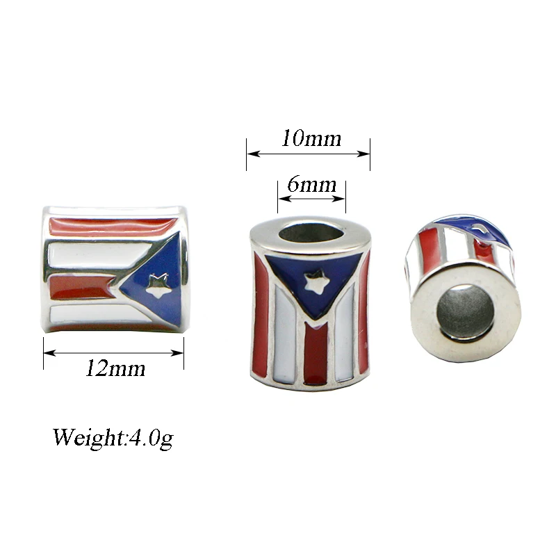 1 шт. бусины из нержавеющей стали в виде флага|Ювелирная фурнитура и компоненты| |