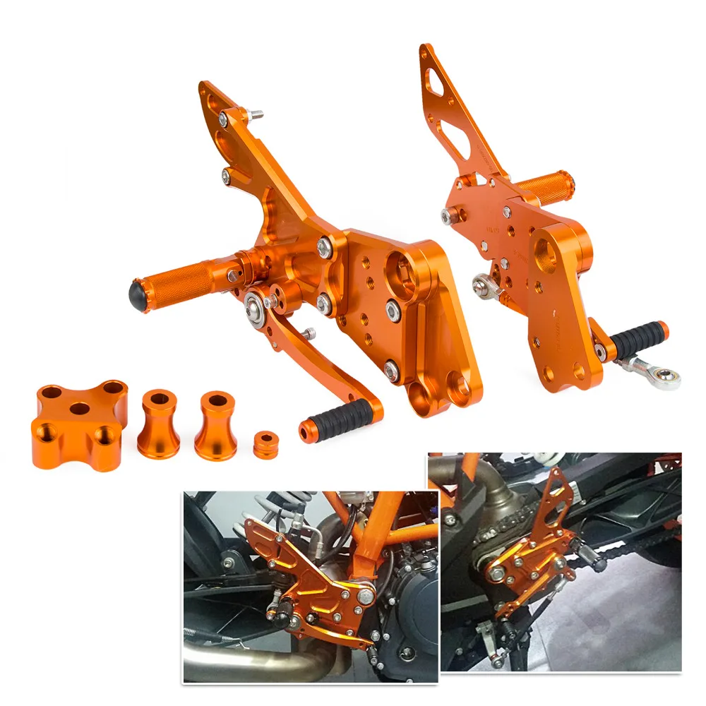 Детали для мотоцикла NICECNC пассажирские Задние подножки ног KTM Duke 125 2011 2016 200 2012 390 2013