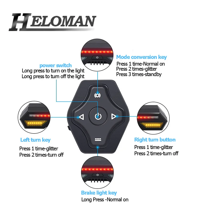 Задний Фонарь велосипедный лазерный 85 лм зарядка через USB|Велосипедная фара| |