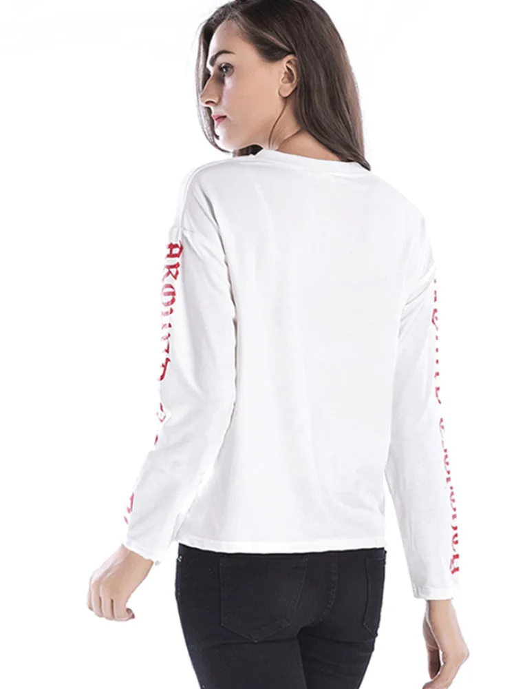 2019 Мода весна новый Повседневное кофты Для женщин головы пуловеры с круглым