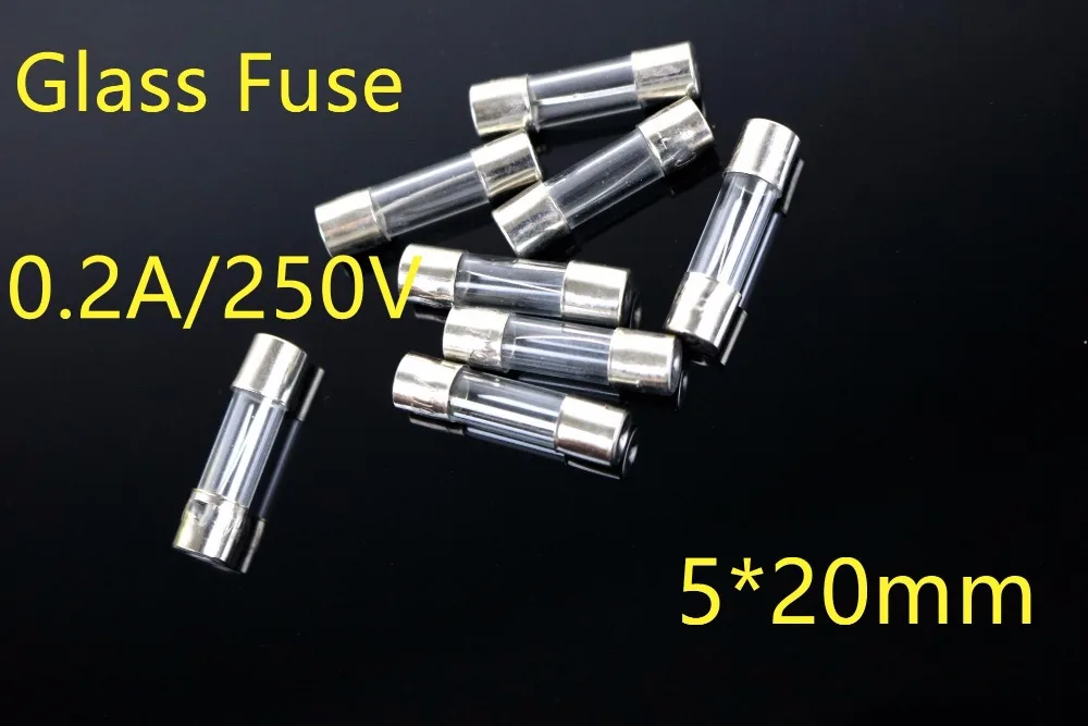 

Glass Tube Fuse 5x20mm 0.2A/250V Fast Quick Blow Fuses