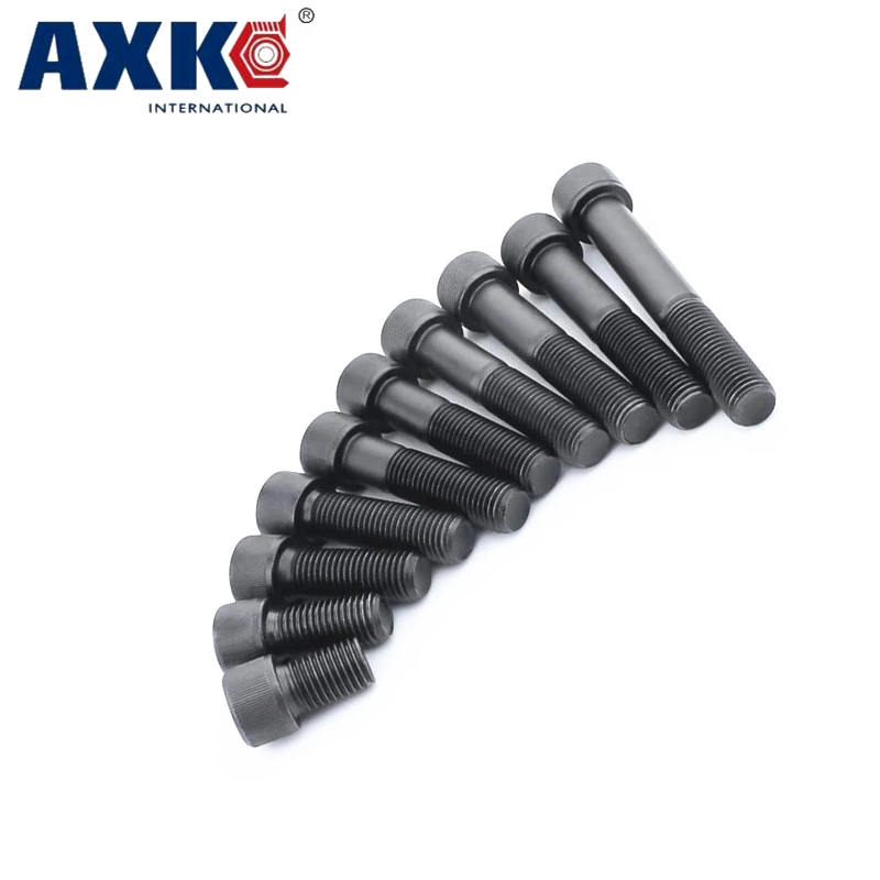AXK 50 шт в наборе M6 DIN912 Hexagaon с шестигранной головкой Кепки винтовые болты 12 9 Класс
