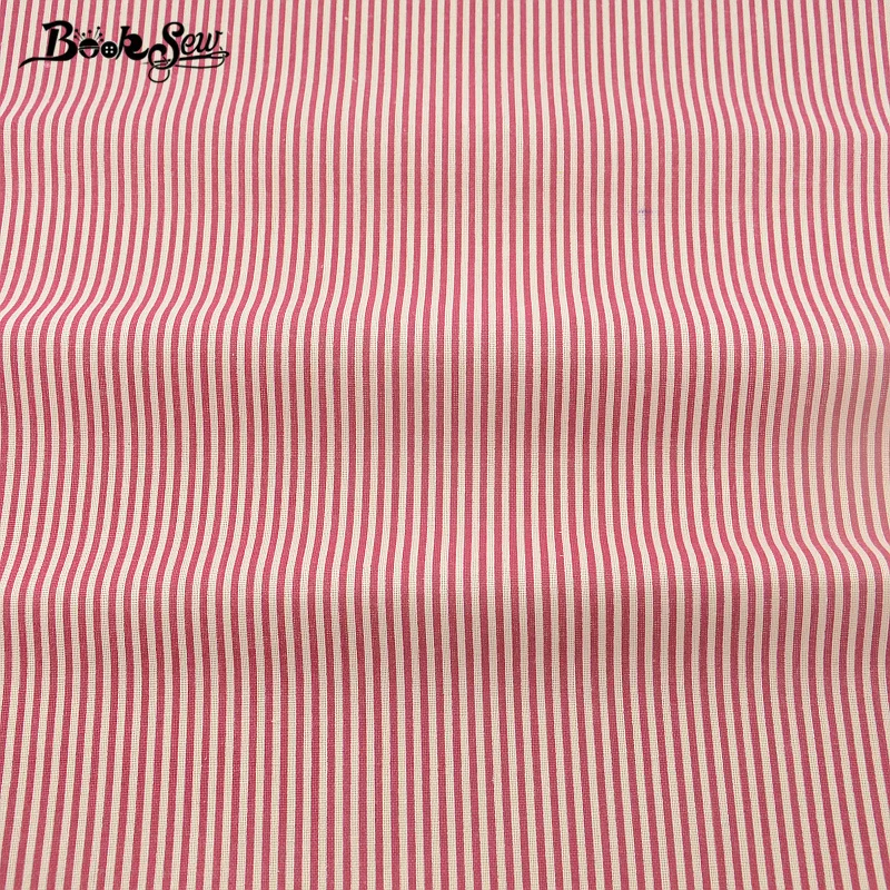 Тканевая ткань из хлопка и льна с красными полосками|cotton linen fabric|linen fabricfabric sewing |