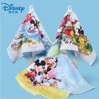 Хлопковое газовое детское полотенце Disney Mickey и partner, мягкое и быстросохнущее полотенце с рисунком для детей, 25x50 см