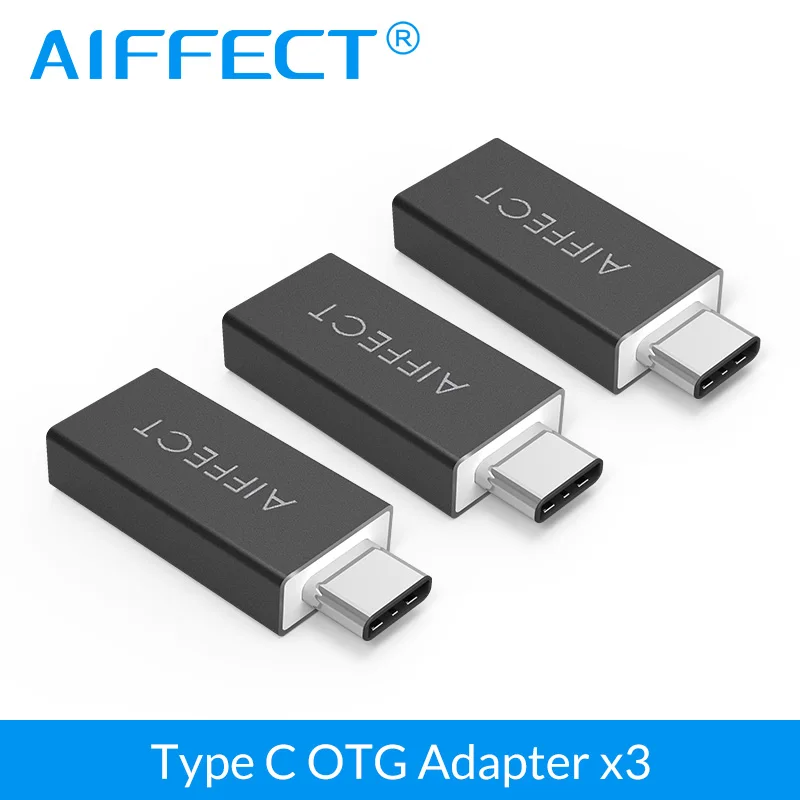 AIFFECT Type-C кабель для передачи данных USB OTG 3 0 Type C адаптер USB-C конвертер LG G5 HTC M10 Nexus 5X 6P