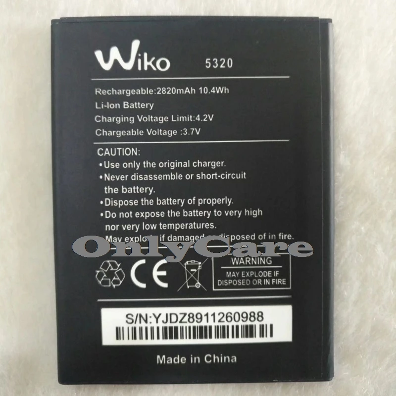 Wiko 5320 2820 мАч мобильный Замена литий ионный полимерный Батарея Bateria для