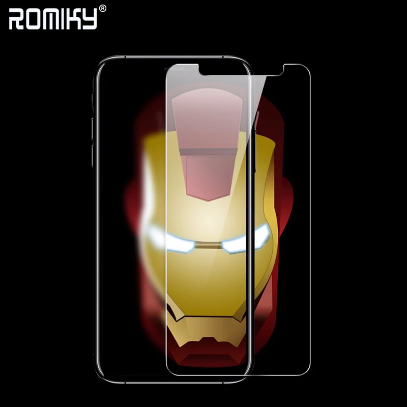 100 шт. romiky IX IPX 0.3 мм закаленное Стекло для IPhone X Экран протектор 2.5D 9 H жесткий