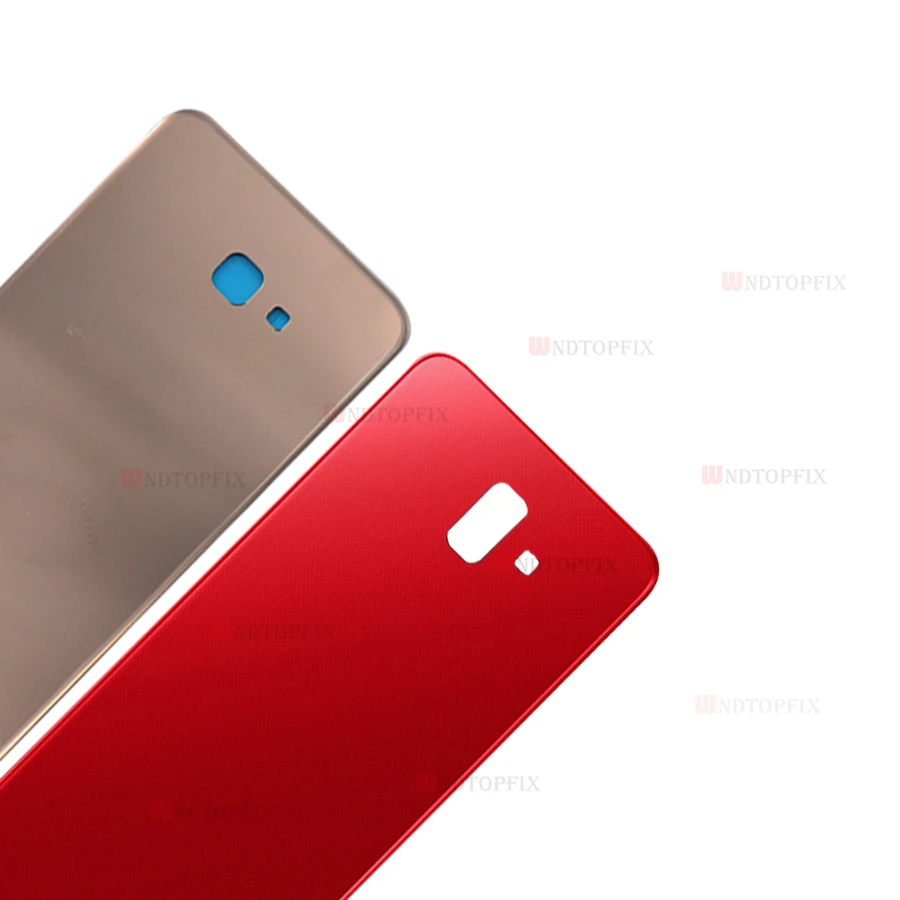 Новый чехол для SAMSUNG Galaxy J4 + задняя крышка батареи j4 plus Задняя стеклянная корпуса 6