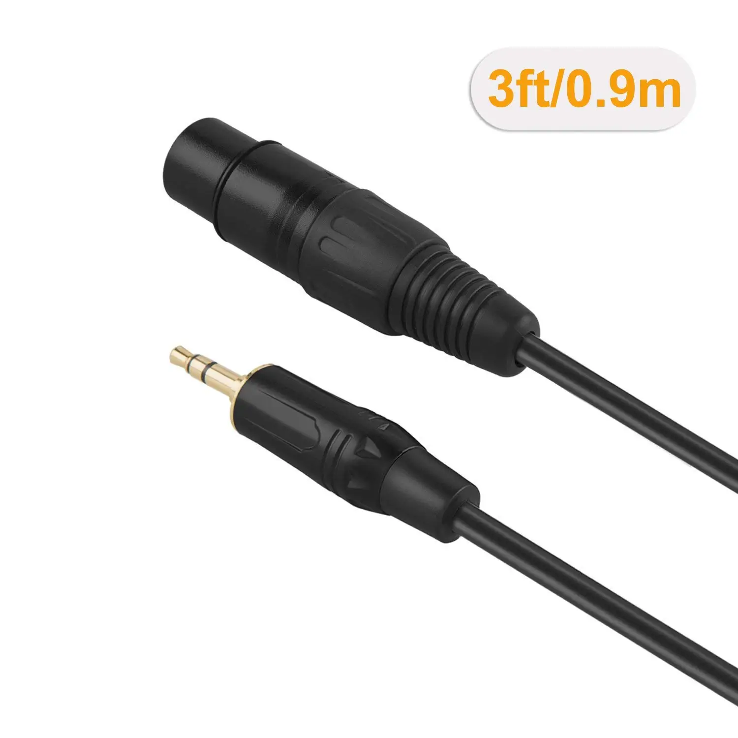 JORINDO 3.5mm (1/8 Inch) Stereo Male to XLR Female Cable Gold Plated connector Black | Электроника