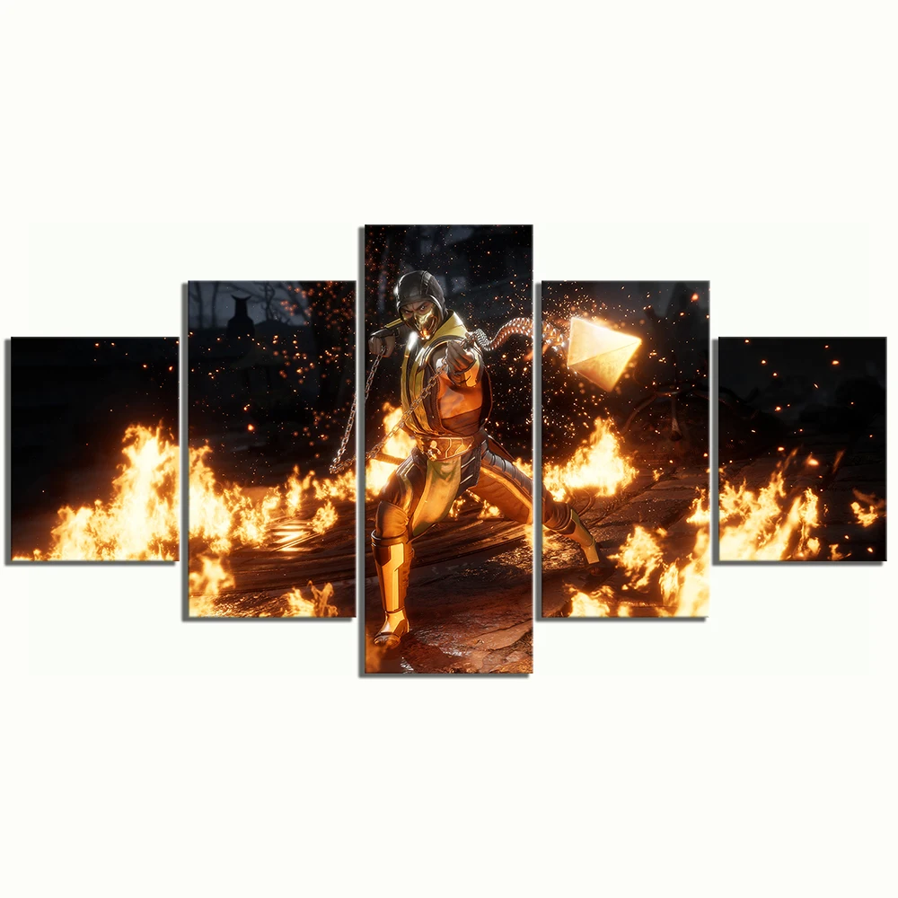 Домашний декор Mortal Kombat 11 постер игры настенные картины 5 шт. картина домашний
