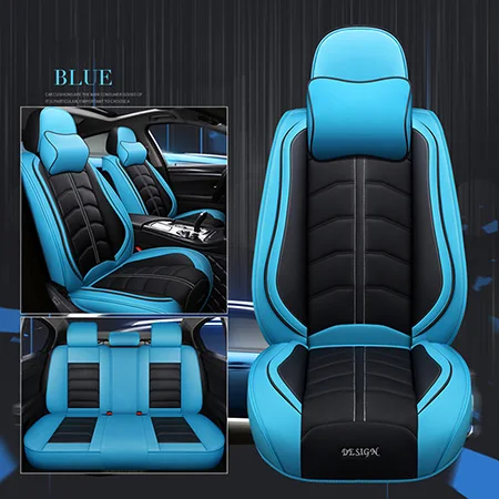 Blue have polliw Новые спортивные ПУ кожаные автомобильные чехлы для сидений для volkswagen все модели vw polo passat b6 b7 b8 golf 5 6 7 touran TIGUAN JETTA car - Название цвета: Blue have polliw