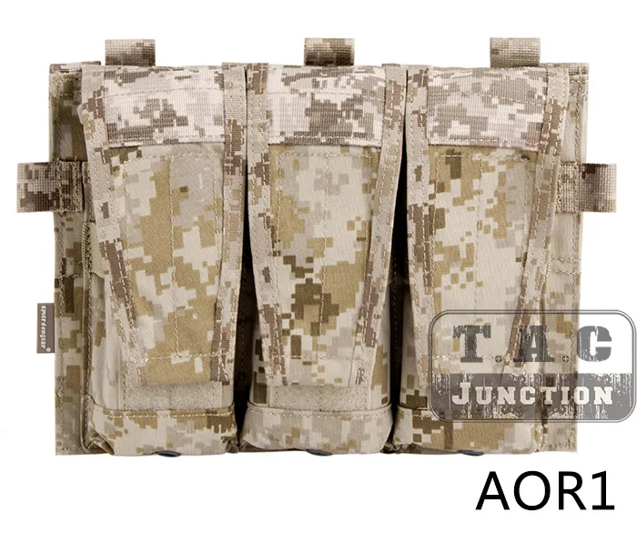 Emerson Tactical AVS Съемный клапан M4 M16 AR15 5,56. 223 тройной подсумок Emersongear патронов сумка крюк и петля маг держатель