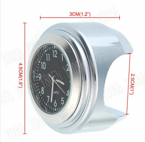 Термометр и часы с креплением на руль CNC для Kawasaki Vulcan Classic VN 400 VN500 VN800 900 1200 1500 1600 2000