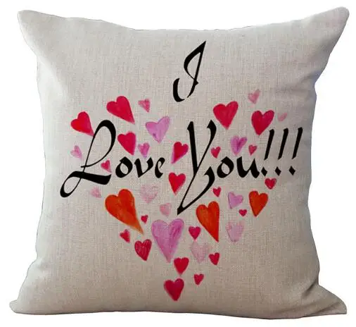 Новинка для влюбленных свадеб любовь наволочка льняной подушки жаккардовый
