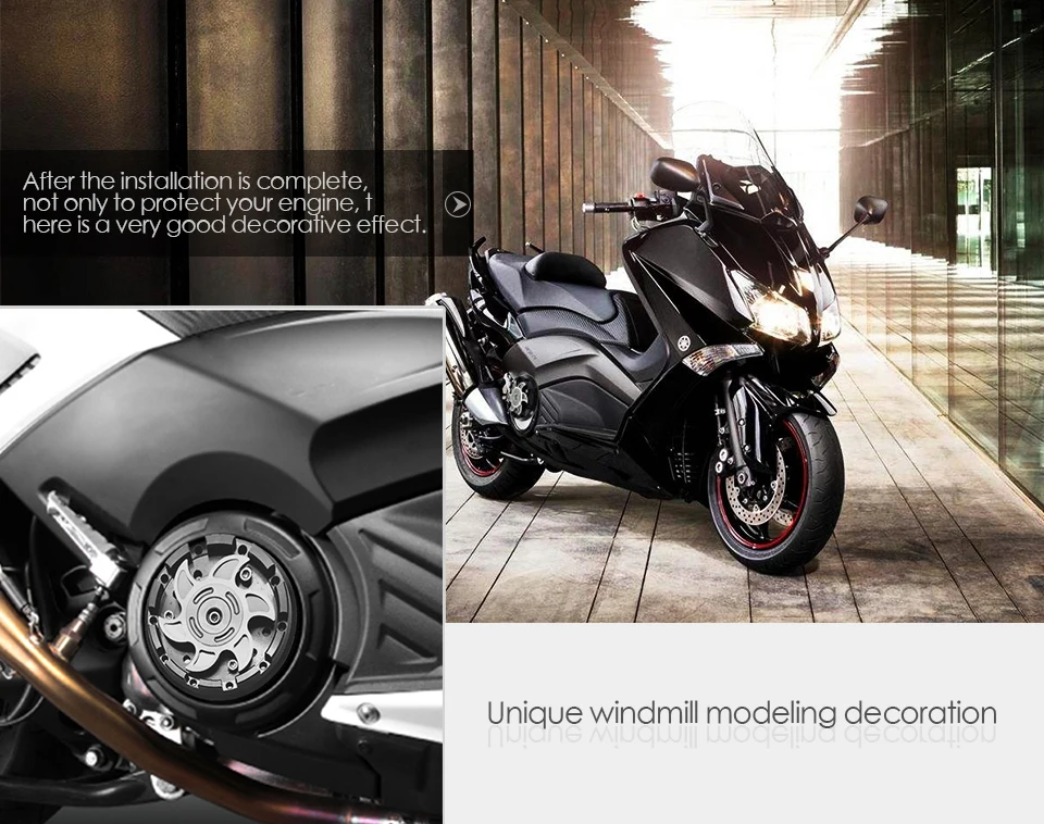 TMAX 530 CNC крышка статора двигателя протектор для Yamaha Tmax T max 500 2004 2016|Накладки и