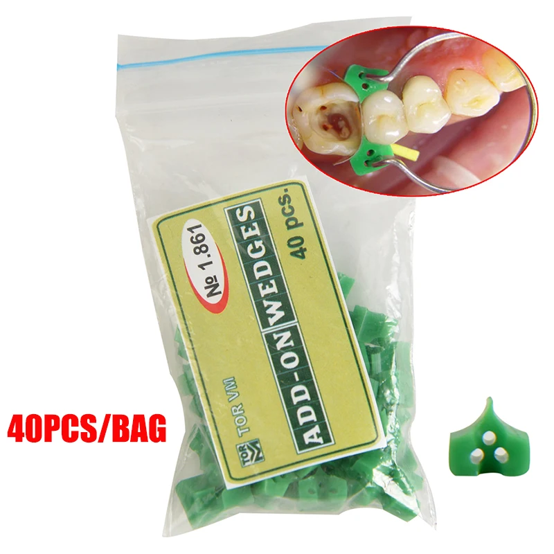 40 шт./пакет стоматологический силикон добавить на клинья резиновый TOR VM No 1 861