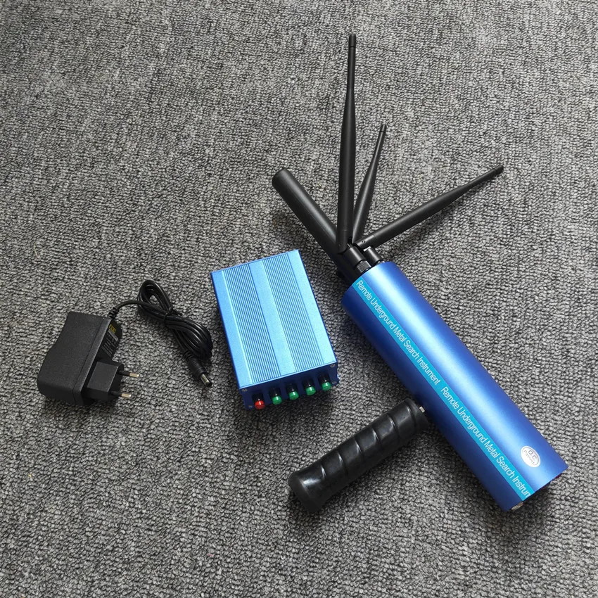 New Blue Enhanced Signal Three Antennas Remote Location AKS Remote Locator Underground Metal Detector Treasure Finder