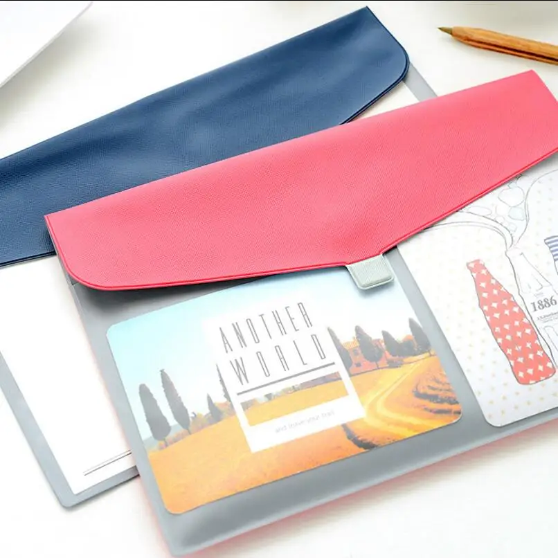 1 шт. А4 полиуретановая папка для файлов милый органайзер документов портфель