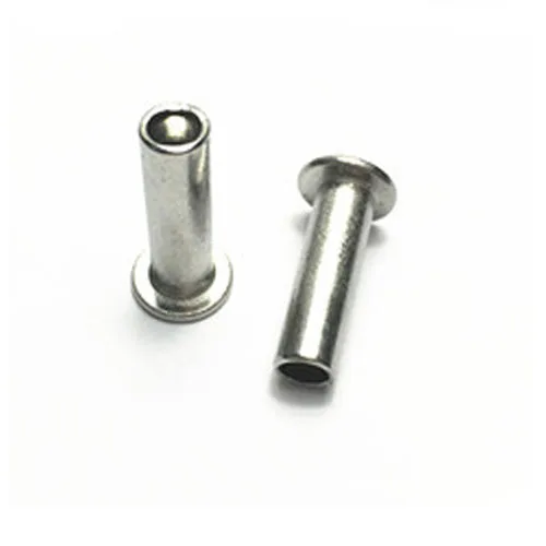 Заклепки с плоской головкой из нержавеющей стали M6 304 полупустотелые заклепки