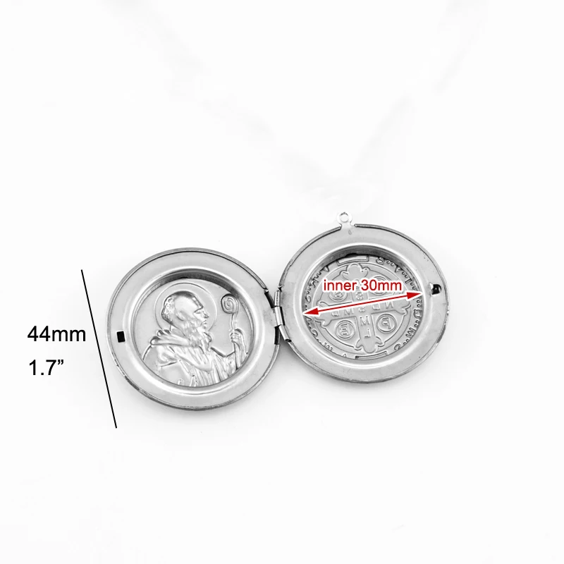 Медальоны для папы из нержавеющей стали большой размер 44 мм орден Святого