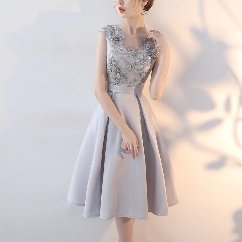 Вечерние платья без рукавов It's Yiiya кружева Цветочные Sexy Backless зашнуровать Мода