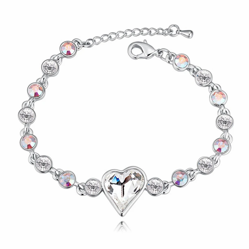Labekaka браслеты украшенные кристаллами от Swarovski изысканные универсальные ювелирные изделия для женщин офисная карьера ювелирные изделия