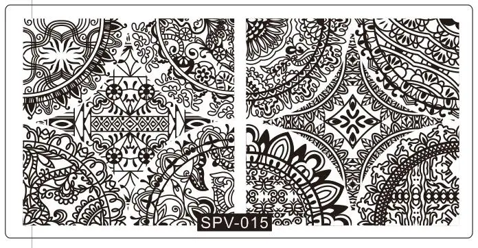 

Дизайн ногтей StampTemplate Arabesque Цветочная пластина для стемпинга для нейл-арта штамп для ногтей маникюр Дизайн ногтей штамповка инструмент штам...