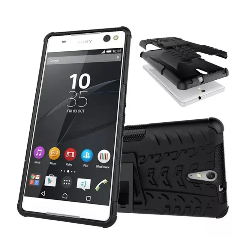 Для Sony Xperia C5 ультра роскошный ТПУ Ударопрочный силиконовый + жесткий чехол для Ultra