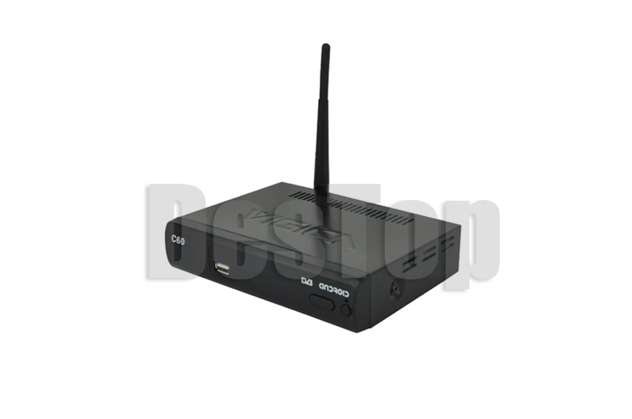 1 шт. C60S Android 4 Full HD TV BOX + DVB-S2 DHL Бесплатная доставка | Электроника